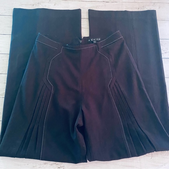 Penta Womens Black Pants (8) Wide leg - Picture 3 of 6